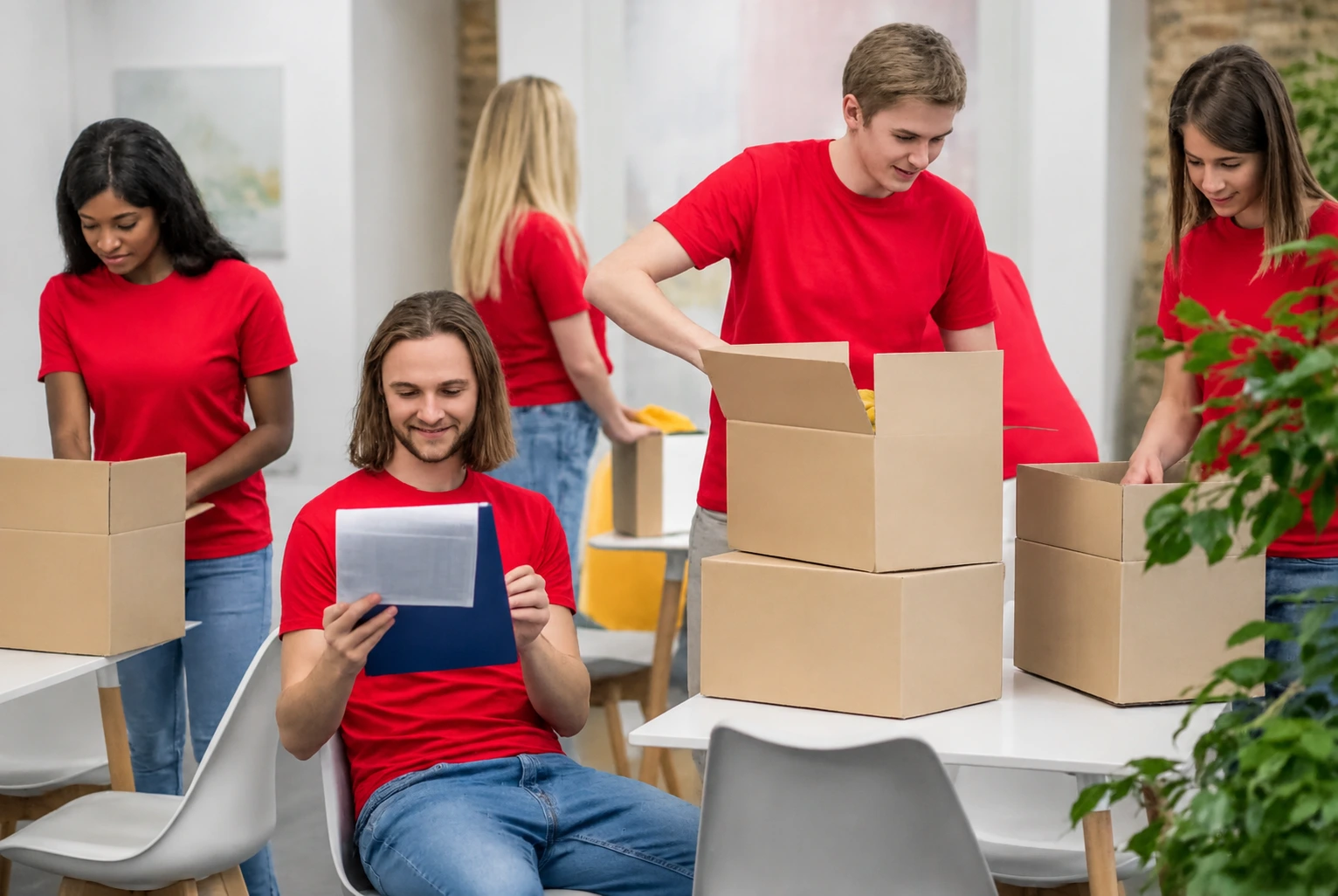 Professional movers providing safe and hassle-free relocation services with careful packing