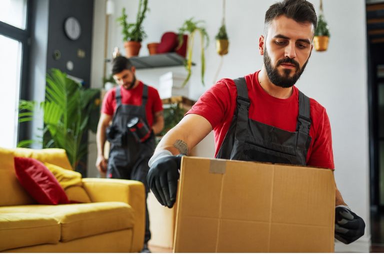 Professional household relocation service ensuring safe packing and transportation